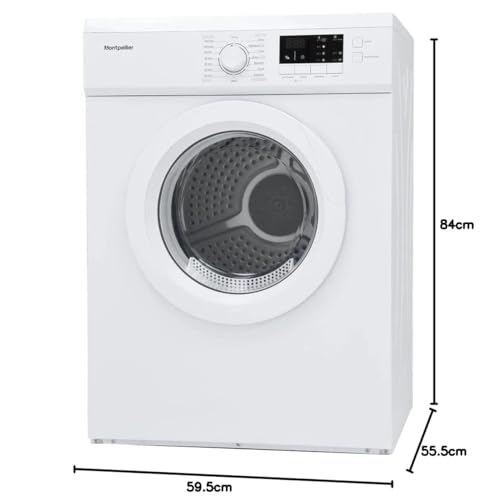 Montpellier MVSD7W Freestanding 7kg Vented Sensor Tumble Dryer - White