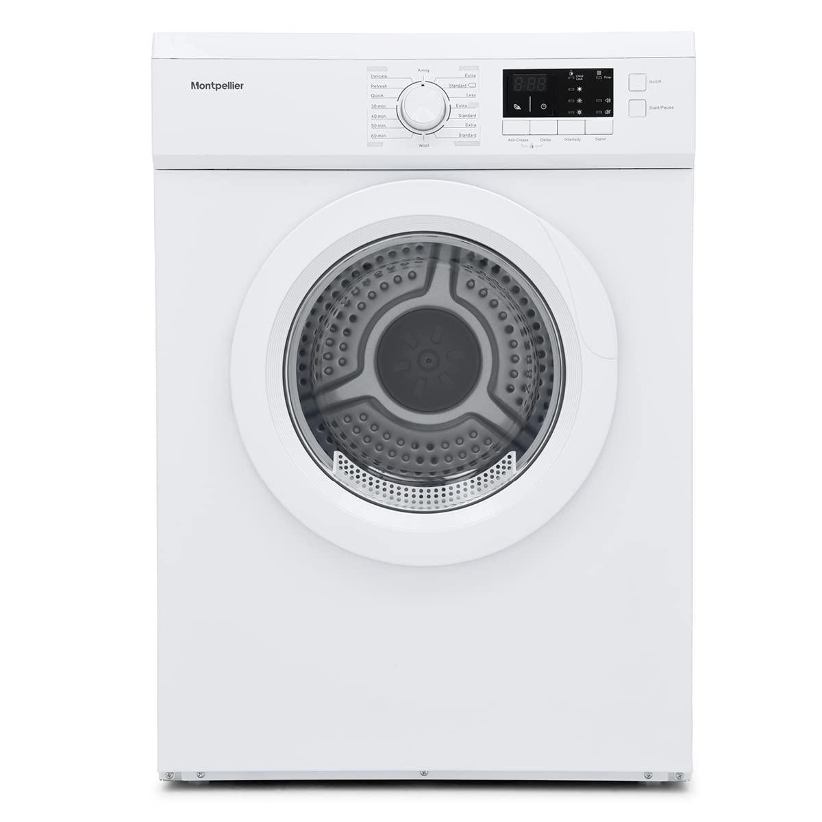 Montpellier MVSD7W Freestanding 7kg Vented Sensor Tumble Dryer - White