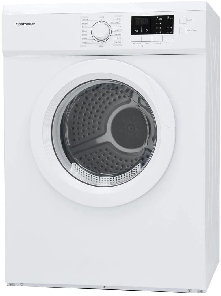 Montpellier MVSD7W Freestanding 7kg Vented Sensor Tumble Dryer - White