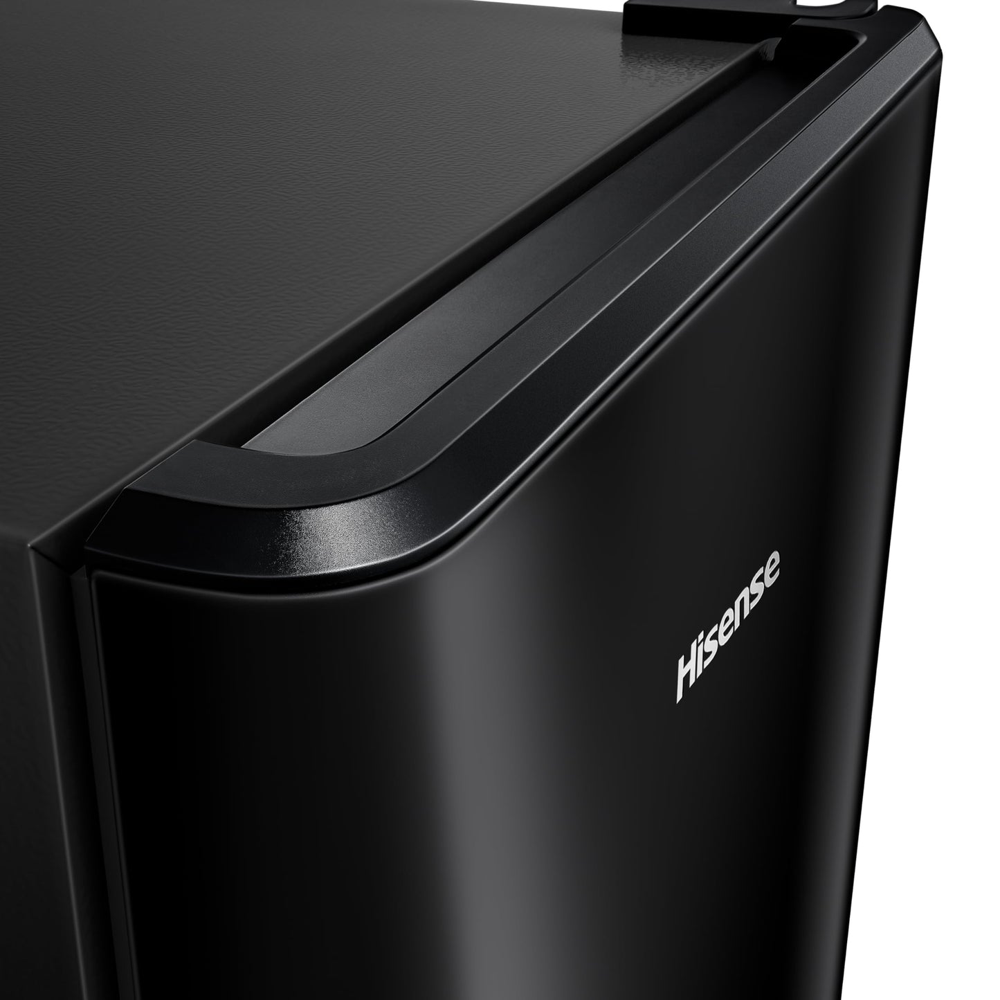 Hisense RR220D4BBE 52cm Freestanding Retro Fridge - 165-litre capacity with 4 star Ice box - Auto Defrost - Wine Rack - Black- E Rated, H128 x W51.9 x D51.3