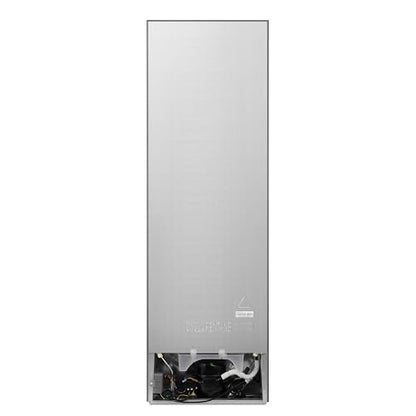 Fridgemaster MC55251DEB 55cm Freestanding 256 litre 50/50 Fridge Freezer with Non-plumbed Water Dispenser - Frost Free - LED Lighting- 4 Star Freezer Rating -Black - E Rated, H182.4 x W55 x D55.7 (cm)