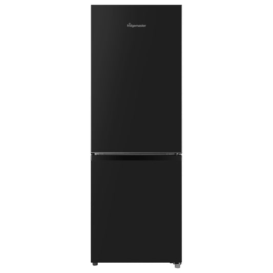 Fridgemaster MC50165EB 50cm Freestanding 60/40 Fridge Freezer - 175-litre capacity with Crisper box - Reversible Door - LED Lighting- 4 Star Freezer Rating - Black - E Rated