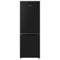 Fridgemaster MC50165EB 50cm Freestanding 60/40 Fridge Freezer - 175-litre capacity with Crisper box - Reversible Door - LED Lighting- 4 Star Freezer Rating - Black - E Rated