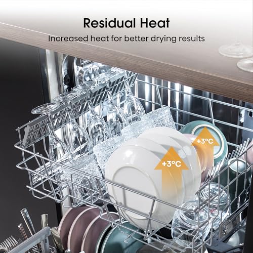 Hisense HS622E90BUK Freestanding Standard Dishwasher 85cm High - E Rated, Black, 24 x 23 x 33 inches (L x W x H) [Energy Class E]