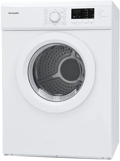 Montpellier MVSD7W Freestanding 7kg Vented Sensor Tumble Dryer - White