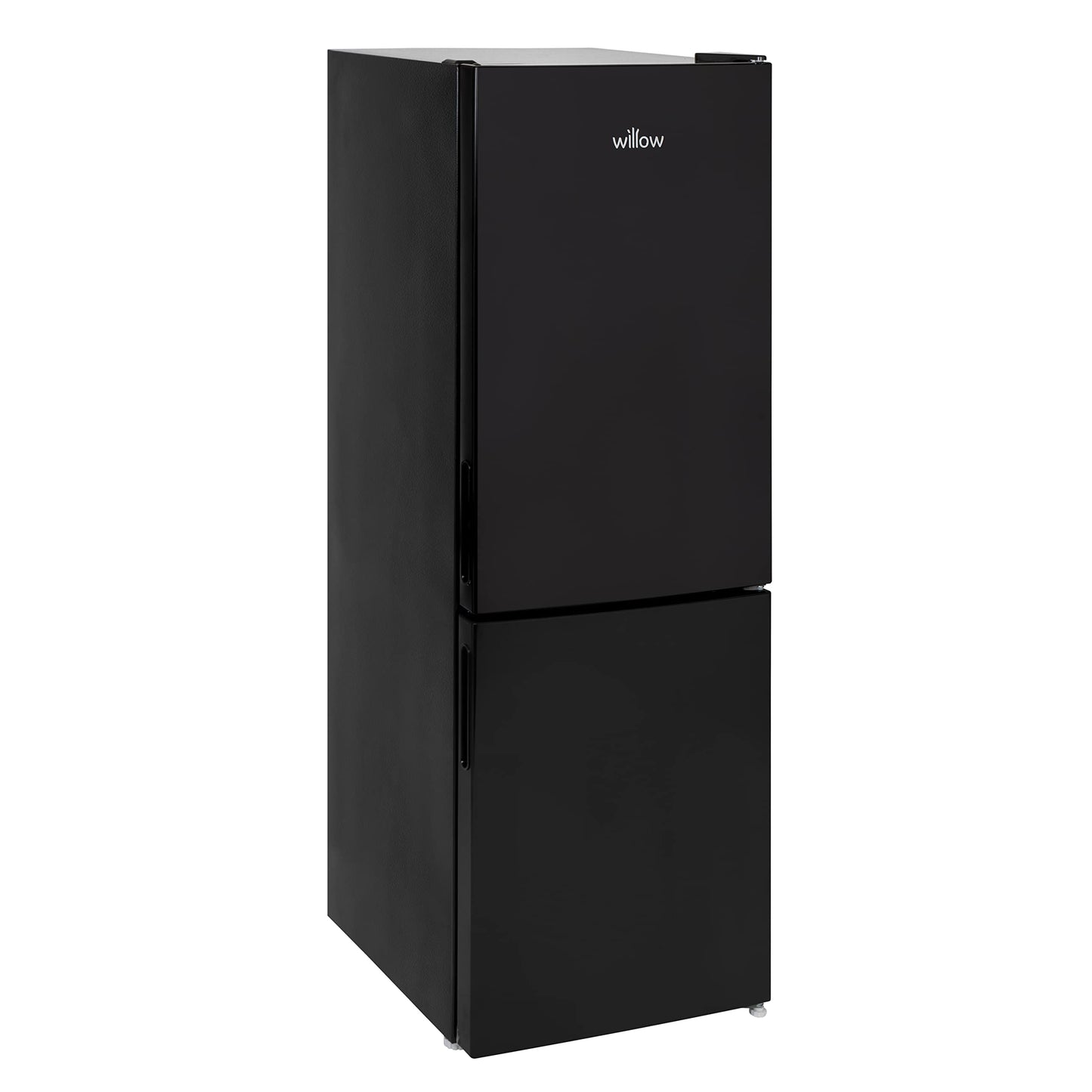 Willow WFF157B 157L Freestanding 70/30 Fridge Freezer with Adjustable Thermostat, Mark-Proof Finish, Low Frost, 2 Year Warranty - Black
