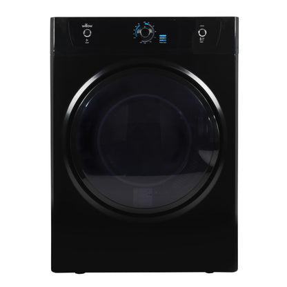 Willow WTD7B 7kg Vented Dryer, Front Loading with Child Lock, 3 Temperatures, Mehanical Controls, Crease Guard, 2 Year Warranty - Black