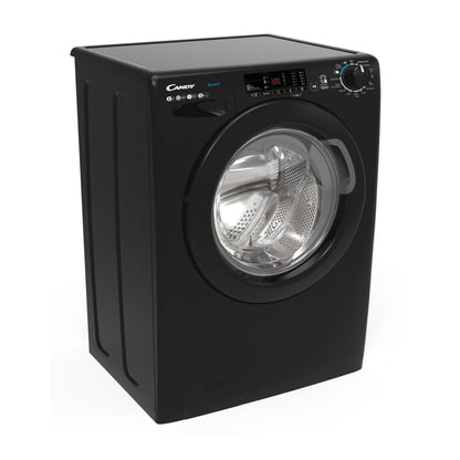 Candy CS148TWBB4/1-80 8kg Freestanding Washing Machine with 1400 rpm - Black - B Rated