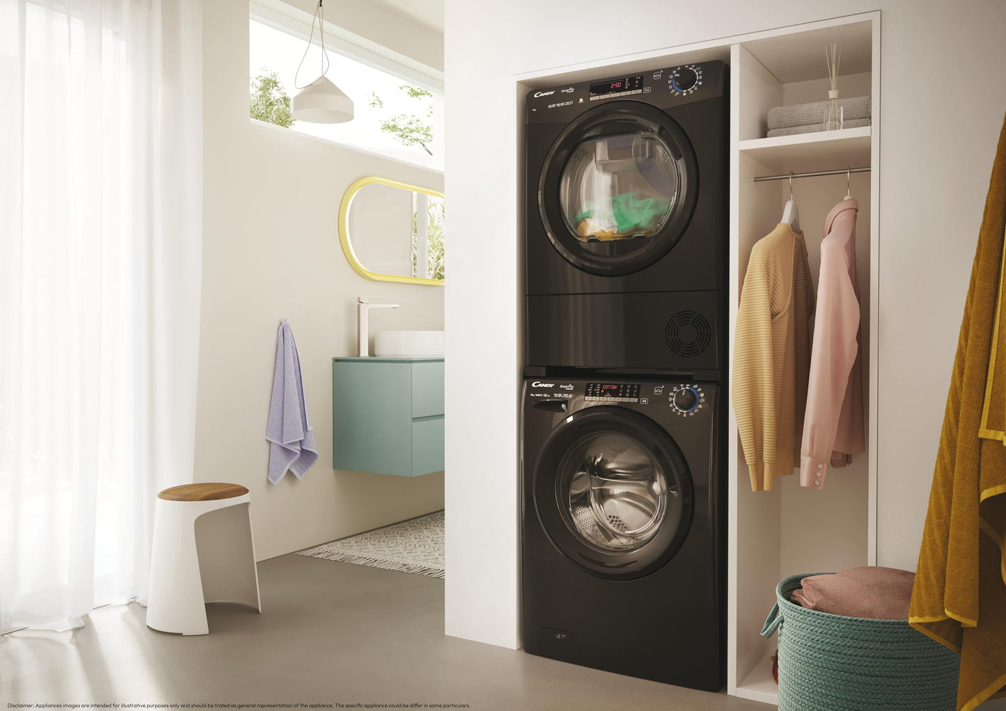 Candy CROE C9TBEB-80 Condenser Tumble Dryer, 9kg load, Black
