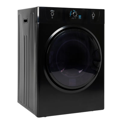 Willow WTD7B 7kg Vented Dryer, Front Loading with Child Lock, 3 Temperatures, Mehanical Controls, Crease Guard, 2 Year Warranty - Black