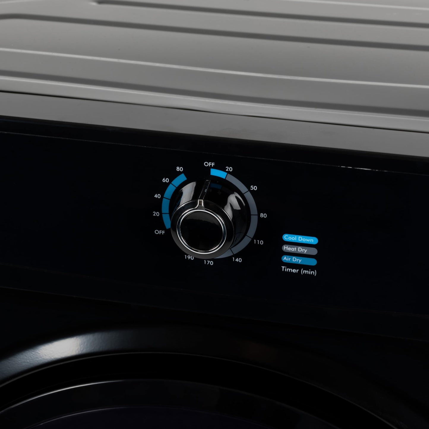 Willow WTD7B 7kg Vented Dryer, Front Loading with Child Lock, 3 Temperatures, Mehanical Controls, Crease Guard, 2 Year Warranty - Black