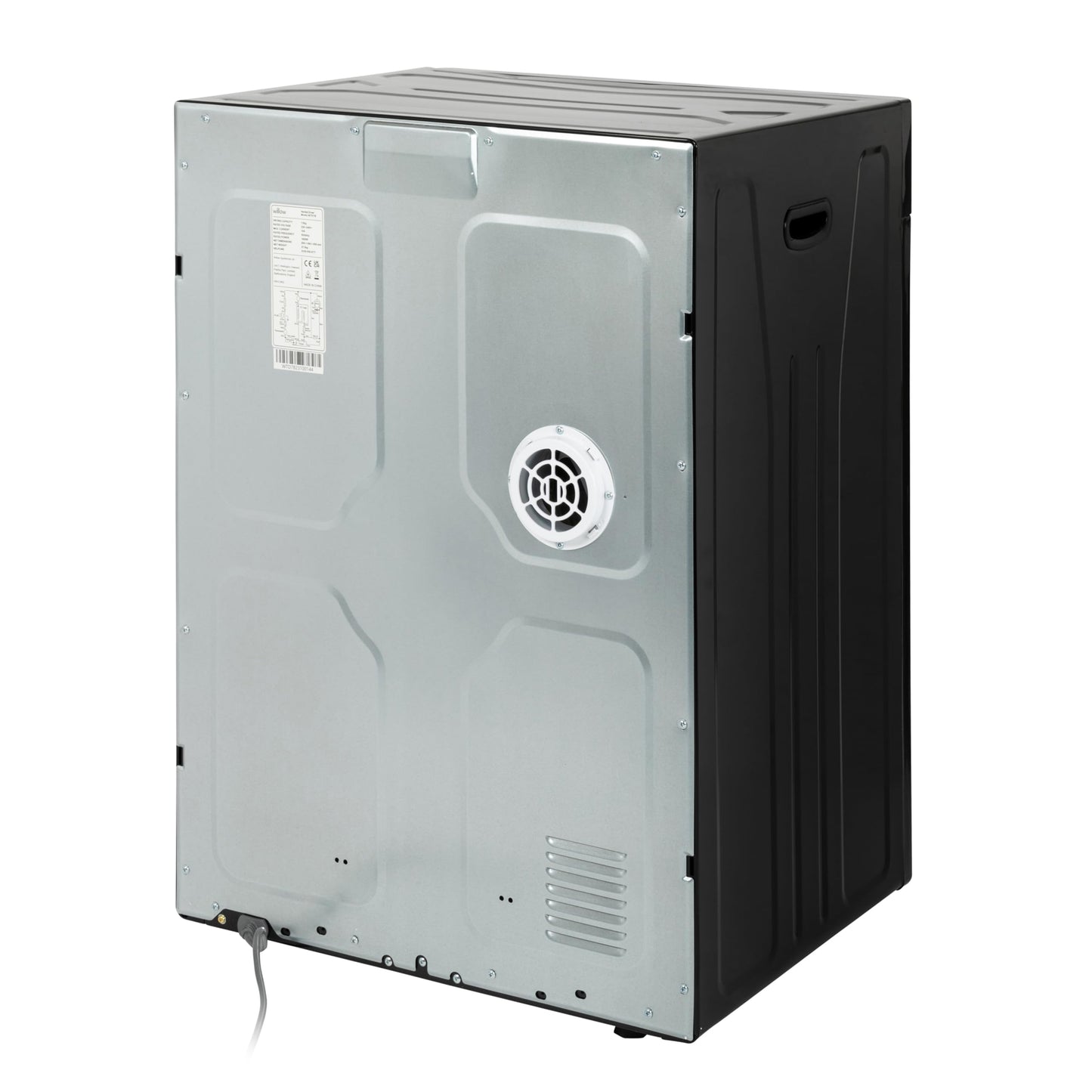 Willow WTD7B 7kg Vented Dryer, Front Loading with Child Lock, 3 Temperatures, Mehanical Controls, Crease Guard, 2 Year Warranty - Black