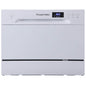 Russell Hobbs RHTTDW6W Freestanding Compact Dishwasher, Eco mode, 6 place_settings, White, Noise level : decibels 52