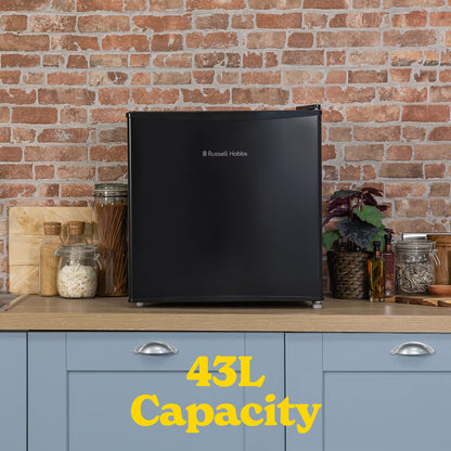 Russell Hobbs Table Top Fridge, Black, 43 Litre