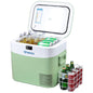 BINGI Portable Car Fridge Freezer 22L, 12V/24V DC & 100-240V AC Dual Power, -18℃ to 15℃ Adjustable Car Refrigerator, Cooler Box for Camping Campervan, Travel, RV, Truck, Picnic, Boat