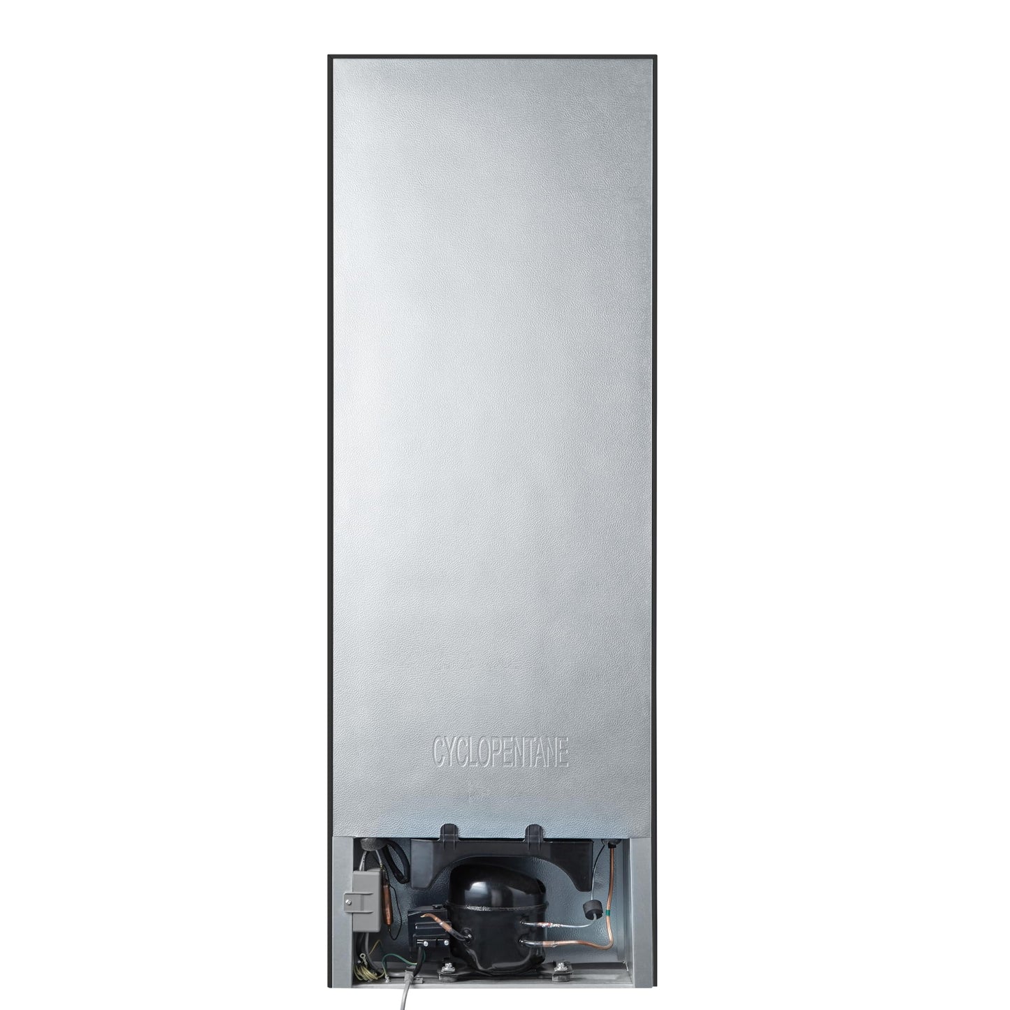 Fridgemaster MC50165EB 50cm Freestanding 60/40 Fridge Freezer - 175-litre capacity with Crisper box - Reversible Door - LED Lighting- 4 Star Freezer Rating - Black - E Rated